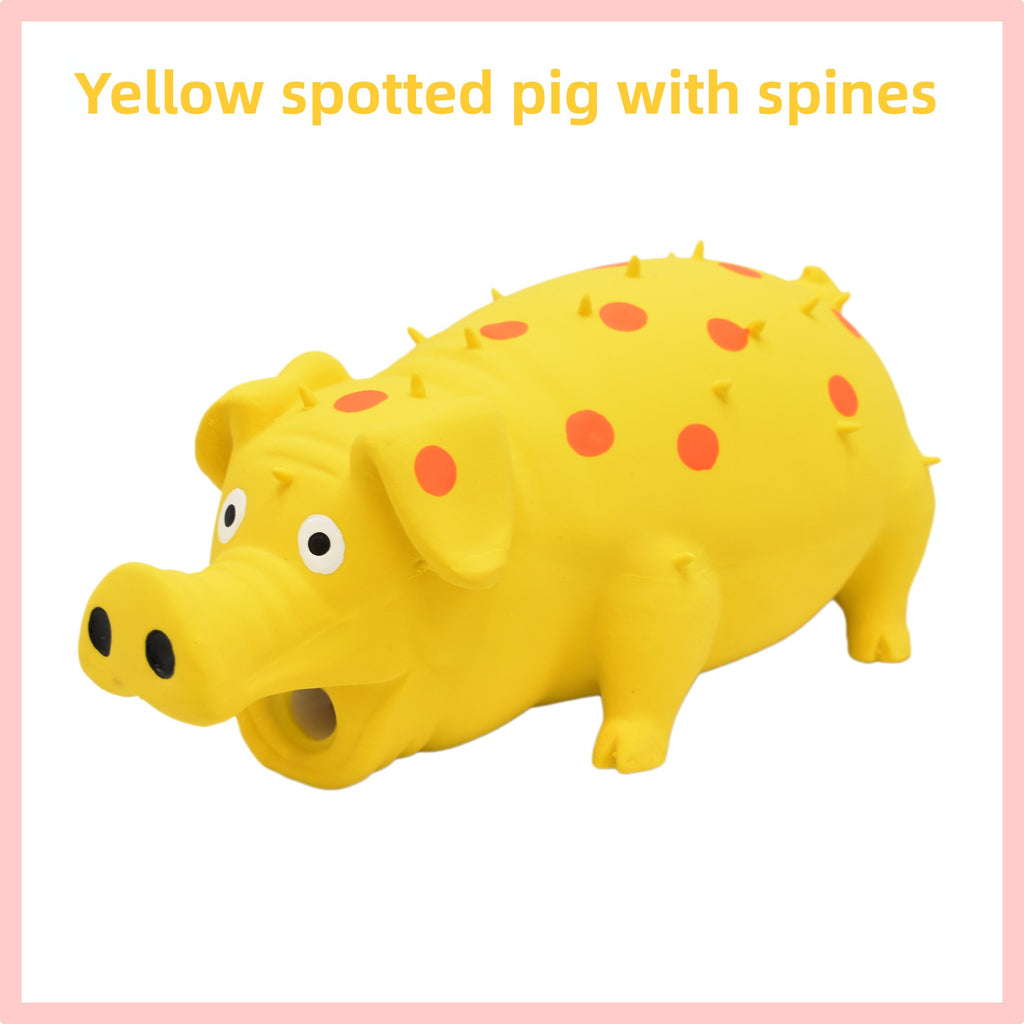 Latex Squeaking spiky pig