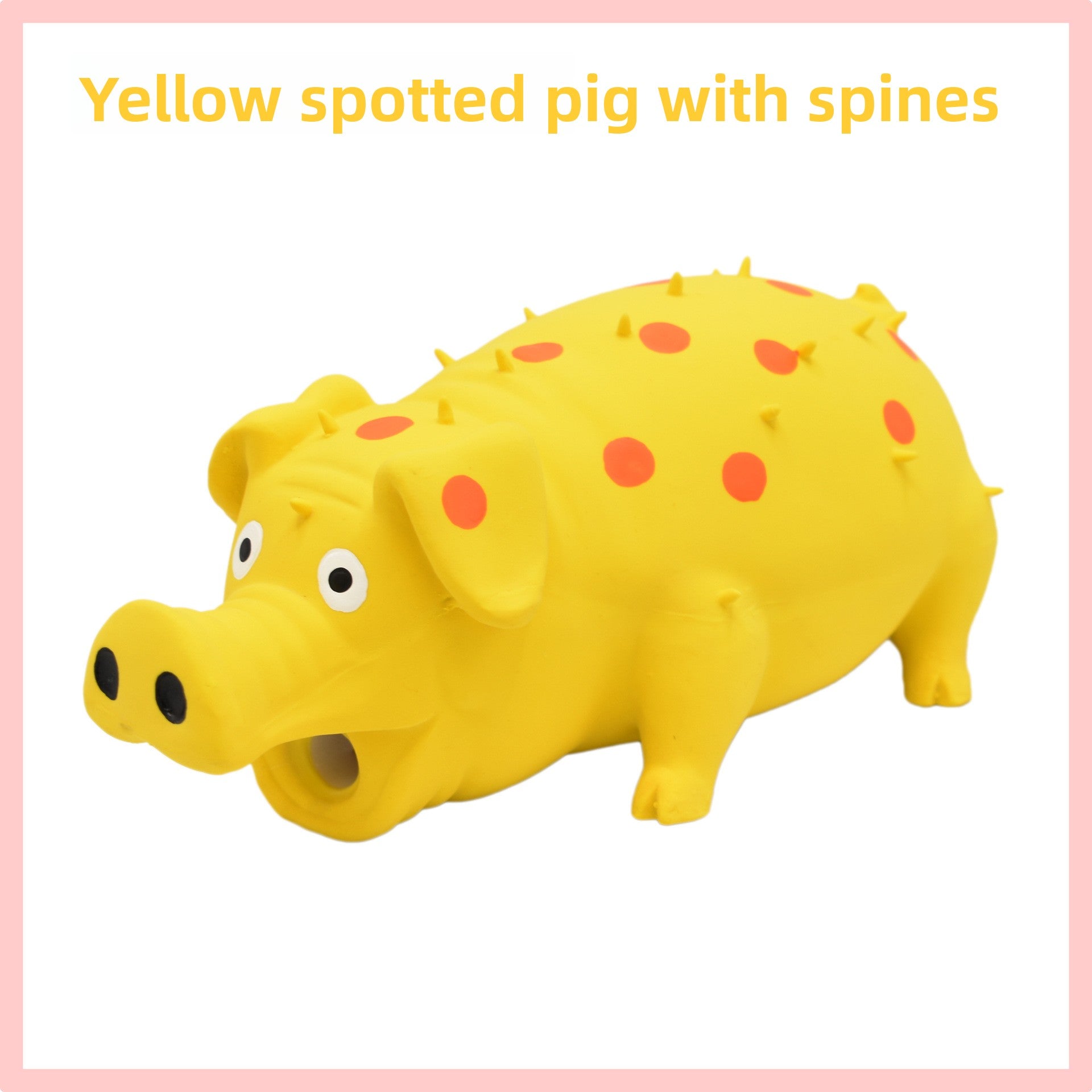 Latex Squeaking spiky pig