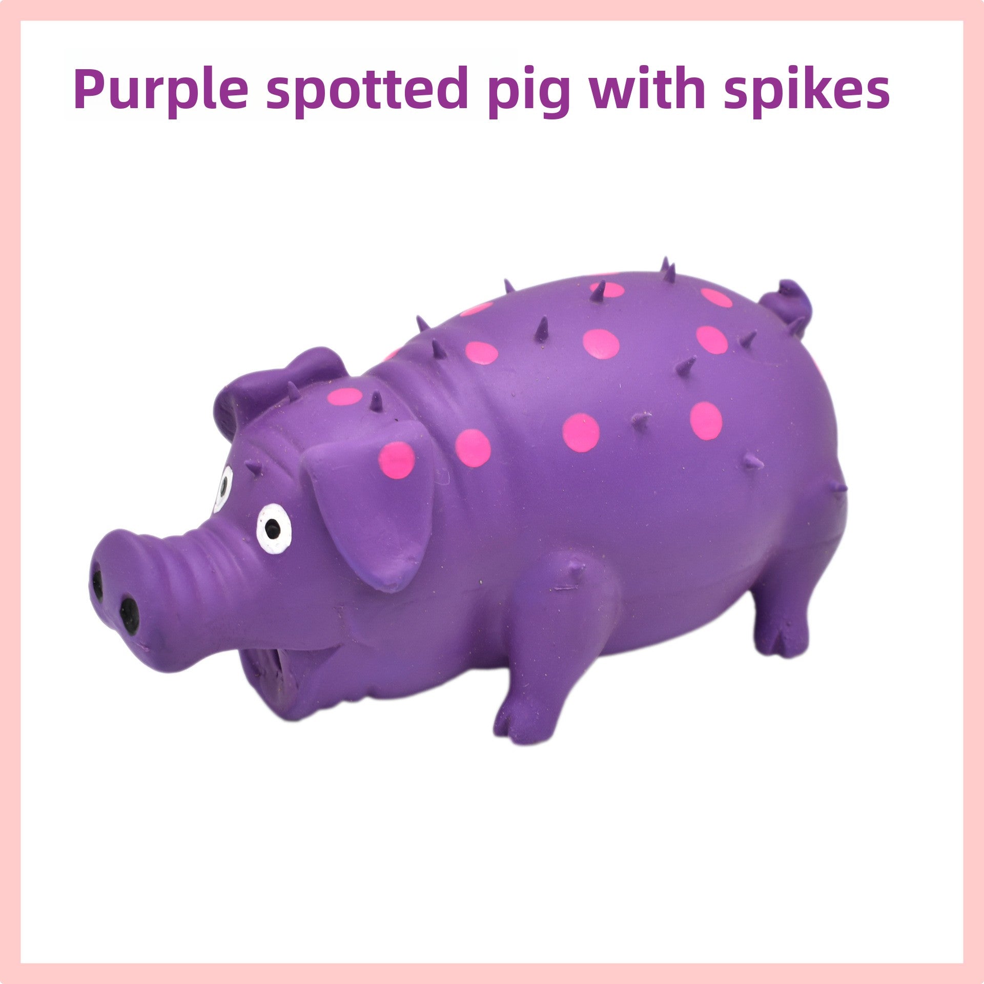 Latex Squeaking spiky pig