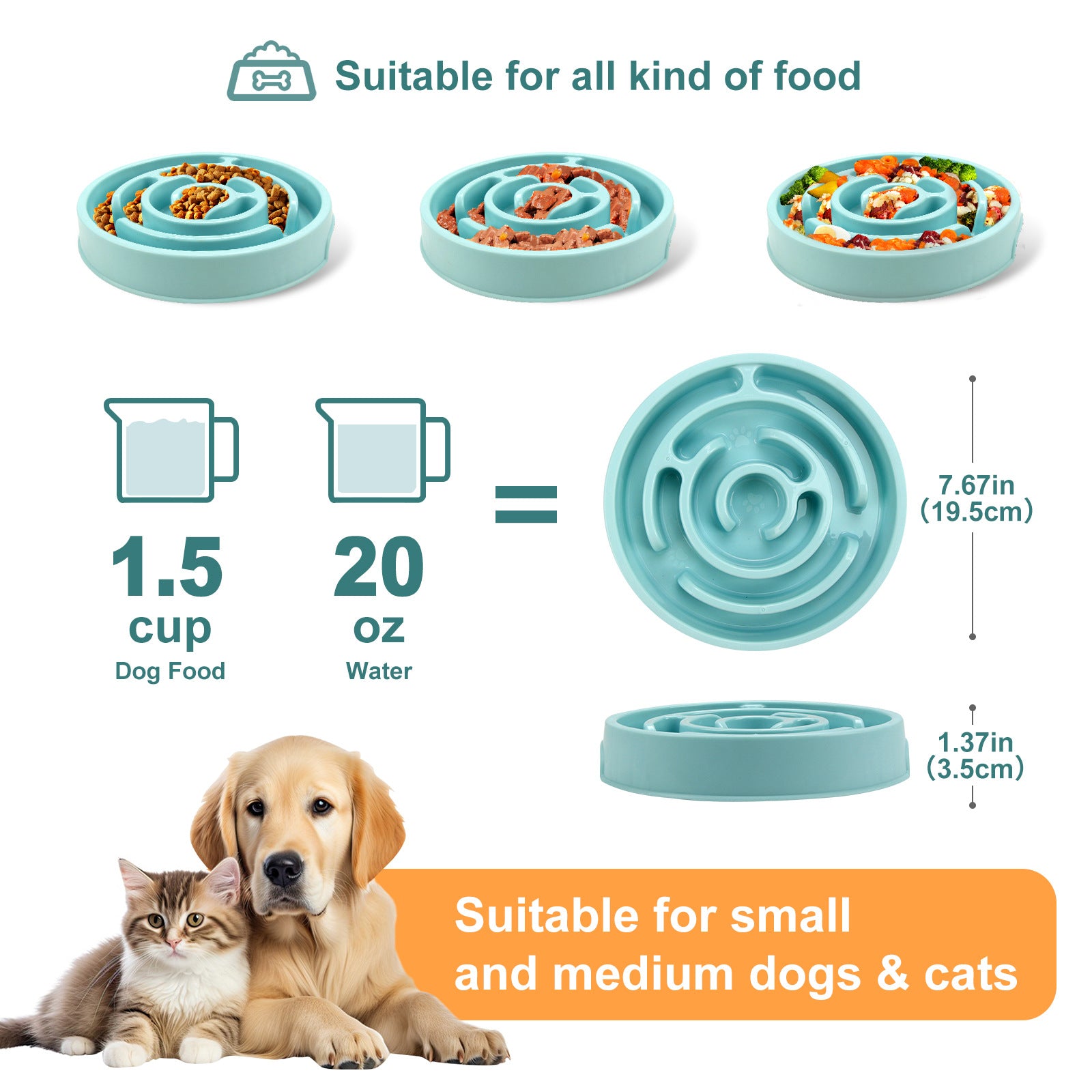 Slow Feeder Dog puzzle Bowl