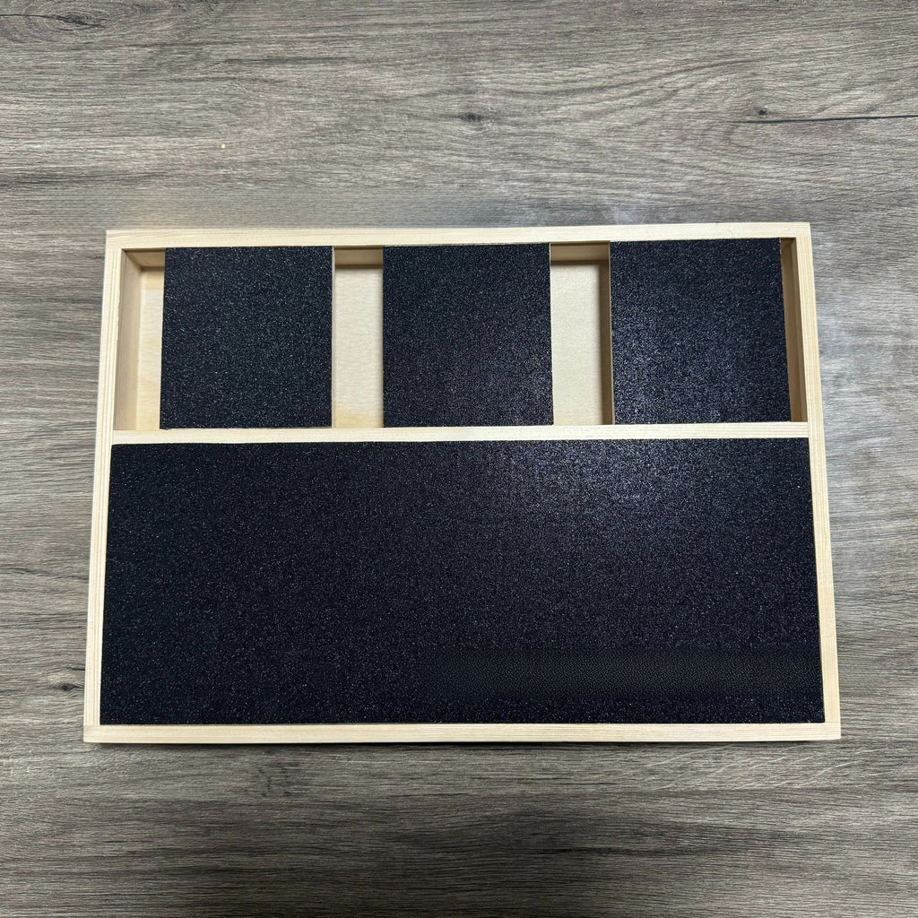 Wooden Pet Scratch and Grooming Board with Snack Compartments