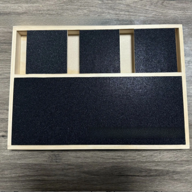 Wooden Pet Scratch and Grooming Board with Snack Compartments