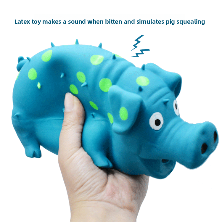 Latex Squeaking spiky pig