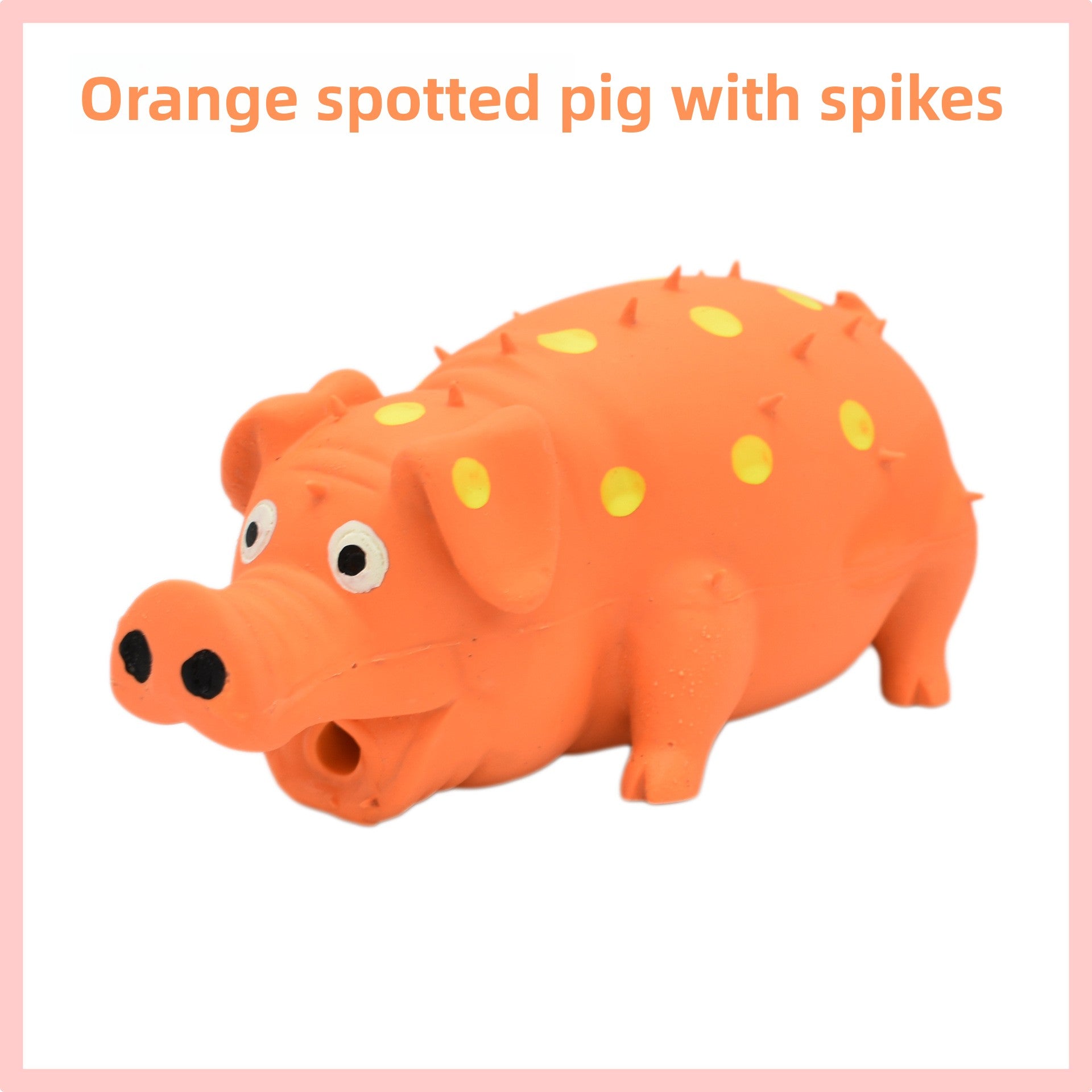 Latex Squeaking spiky pig