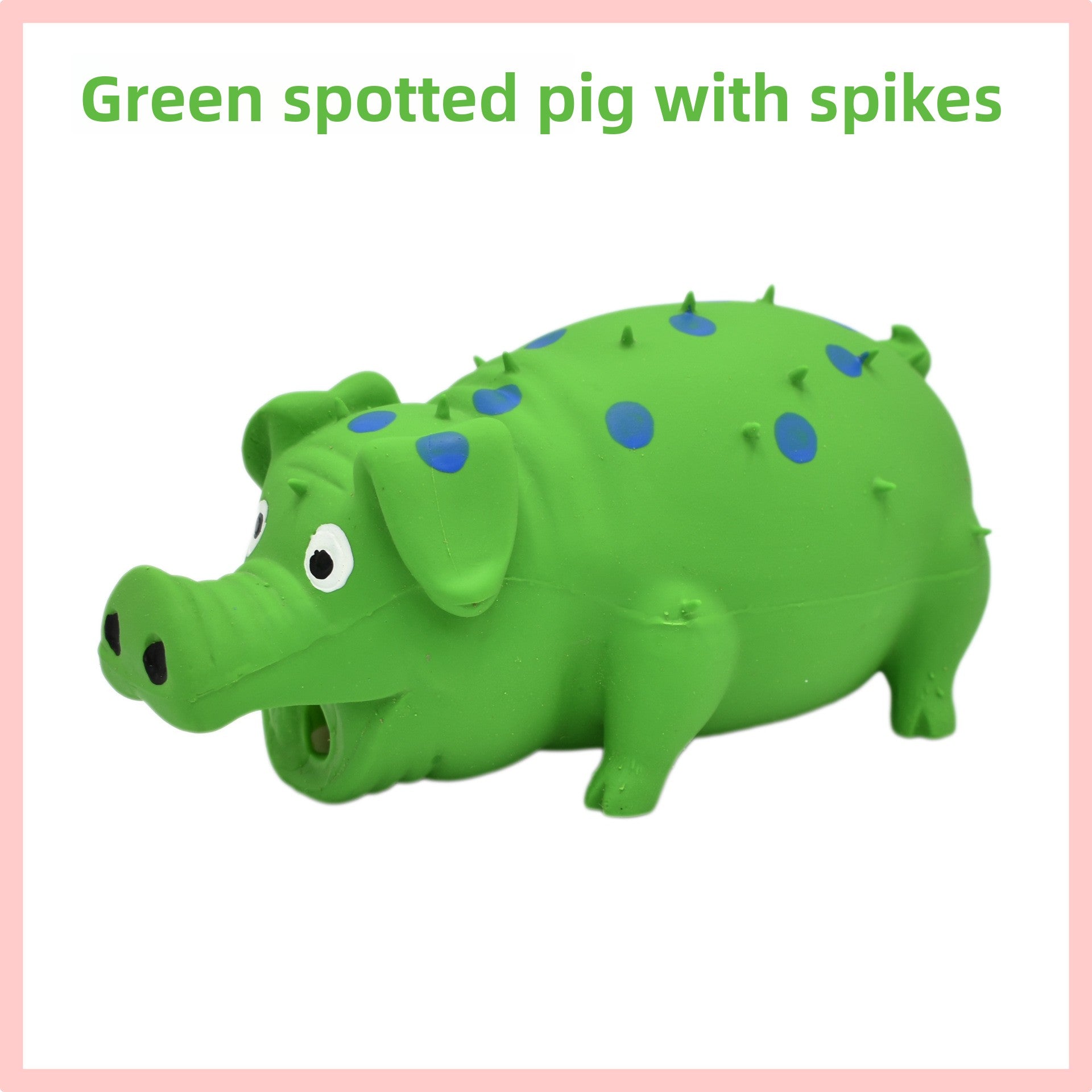 Latex Squeaking spiky pig