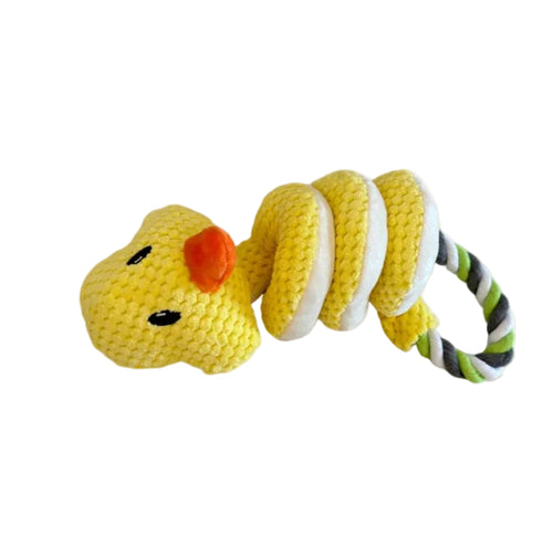Animal coiled rope toy