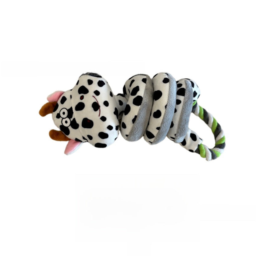 Animal coiled rope toy