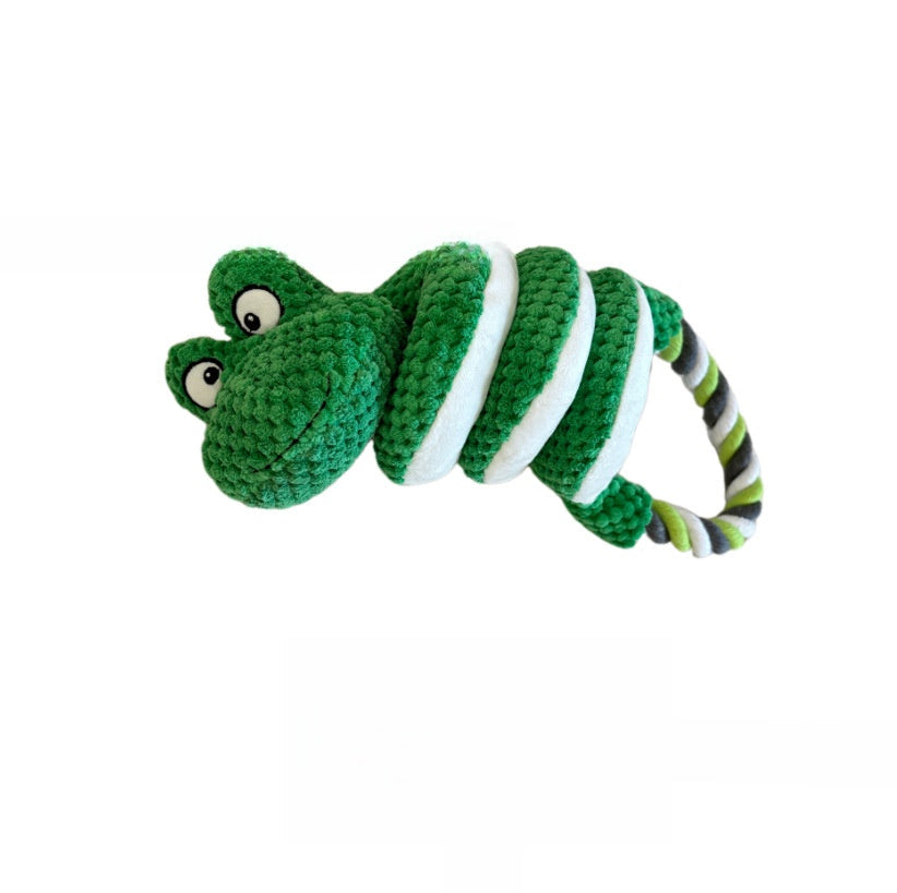 Animal coiled rope toy