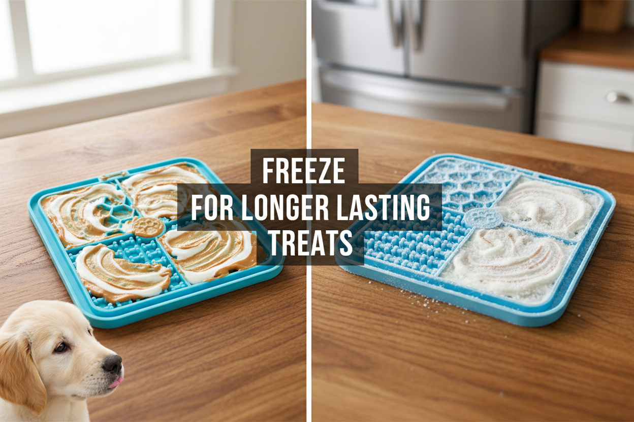 Lick mat freeze and spread